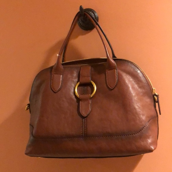 Frye Handbags - Frye Ring Dome Satchel Color: Cognac (No Strap)